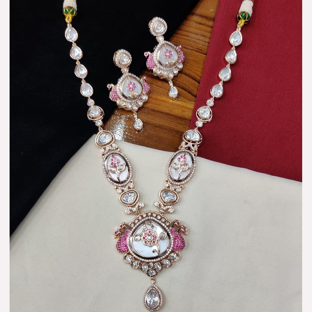Manisha Jewellery Royal Austrian And Kundan Stone Necklace Set