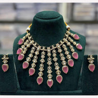 Manisha Jewellery Traditional Wear Pota and Kundan Stone Necklace Set
