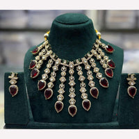 Manisha Jewellery Traditional Wear Pota and Kundan Stone Necklace Set