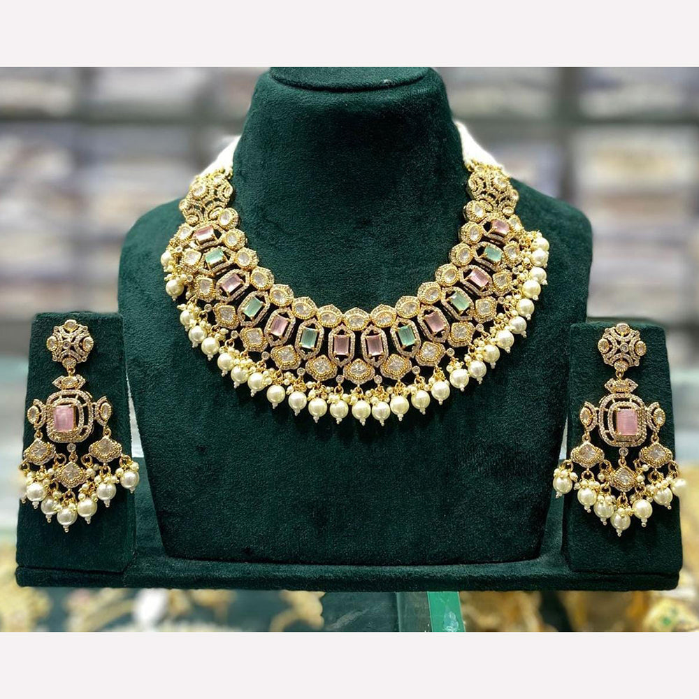 Manisha Jewellery Elegant Vibes Kundan And Pearl Necklace Set