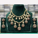 Manisha Jewellery Traditional Wear Pota and Kundan Stone Necklace Set