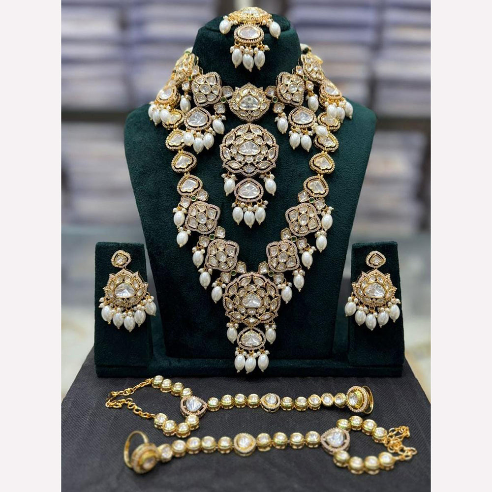 Manisha Jewellery Elegant Vibes Kundan And Pearl Necklace Set