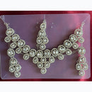 Manisha Jewellery Rhodium Plated and Austrian Stone Necklace Set 