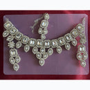 Manisha Jewellery Rhodium Plated and Austrian Stone Necklace Set 