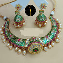 Manisha Jewellery Refined Glow Pota Kundan And Pearl Necklace Set