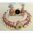 Manisha Jewellery Refined Glow Pota Kundan And Pearl Necklace Set