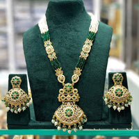 Manisha Jewellery Elegance Pota Stone Pearl And Beads Necklace Set