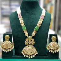 Manisha Jewellery Elegance Pota Stone Pearl And Beads Necklace Set