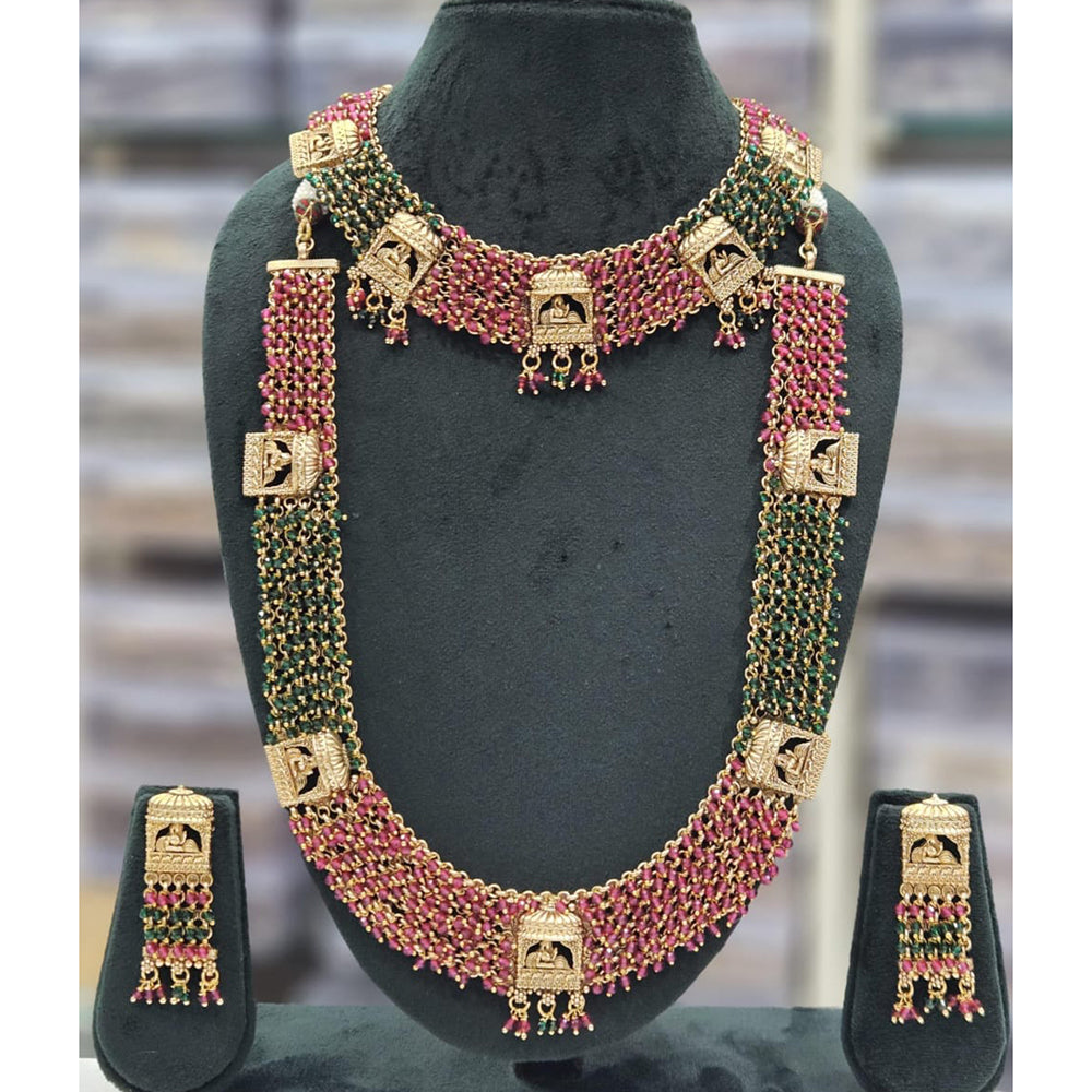 Manisha Jewellery Refined Radiance Pearl Double Necklace Set