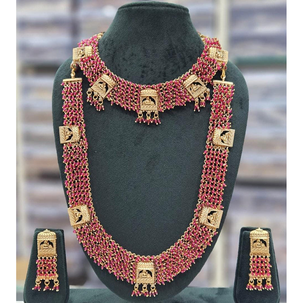 Manisha Jewellery Refined Radiance Pearl Double Necklace Set