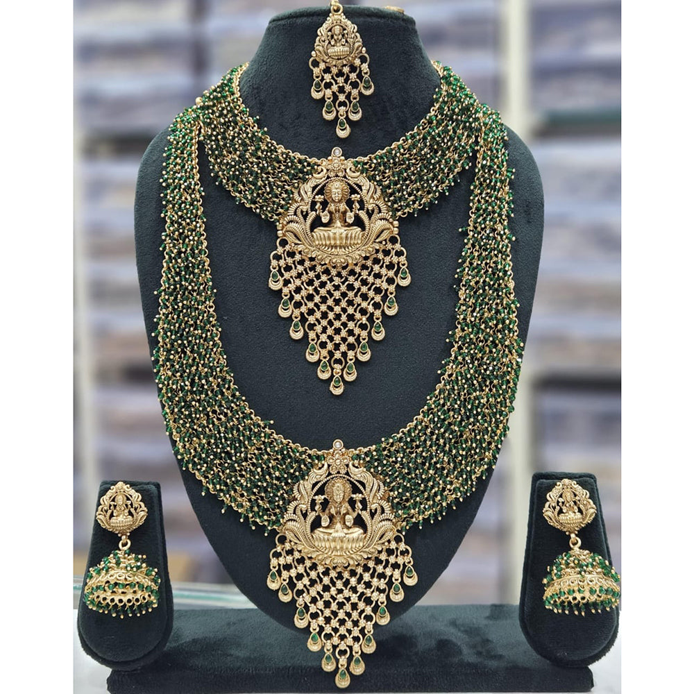 Manisha Jewellery Refined Radiance Pearl Double Necklace Set