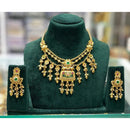 Manisha Jewellery Urban Ethnic Pota Stone And Pearl Necklace Set