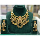 Manisha Jewellery Urban Ethnic Pota Stone And Pearl Necklace Set
