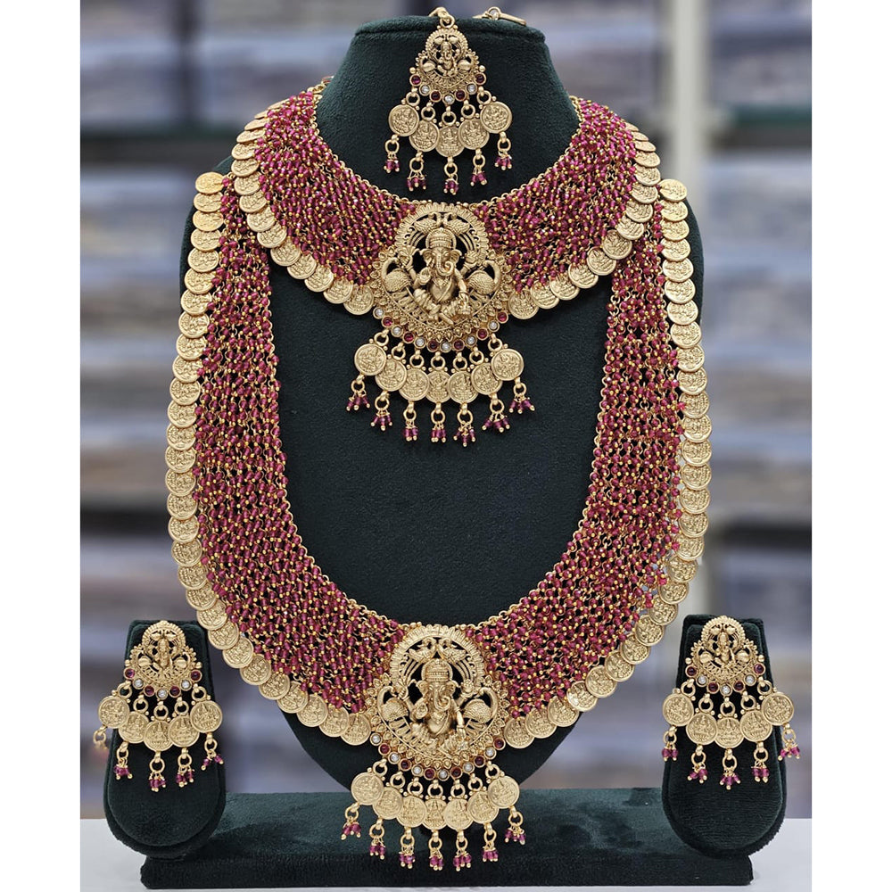 Manisha Jewellery Refined Radiance Pearl Double Necklace Set