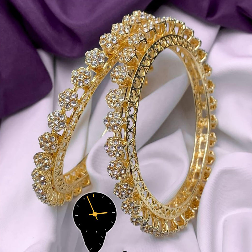Manisha Jewellery Refined Radiance Kundan Stone Bangles Set