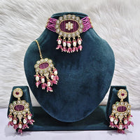 Manisha Jewellery Timeless Pota Kundan And Pearl Choker Necklace Set