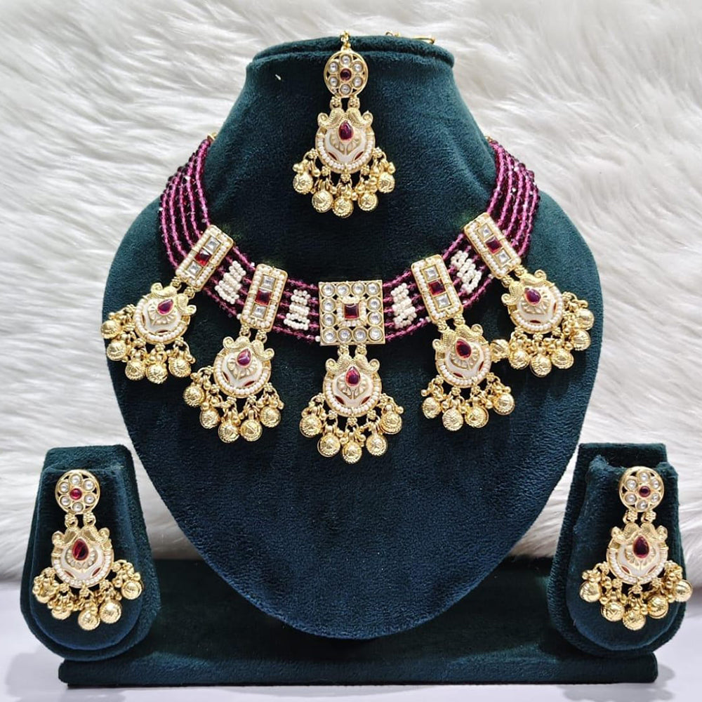 Manisha Jewellery Timeless Pota Kundan And Pearl Necklace Set