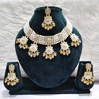 Manisha Jewellery Timeless Pota Kundan And Pearl Necklace Set