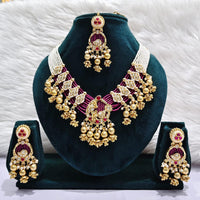 Manisha Jewellery Timeless Pota Kundan And Pearl Necklace Set