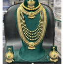 Manisha Jewellery Royal Heritage Pota Stone And Pearl Double Necklace Set