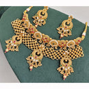 Manisha Jewellery Royal Sparkle Pota Kundan And Pearl Necklace Set