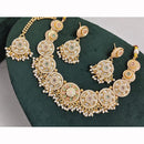 Manisha Jewellery Royal Sparkle Pota Kundan And Pearl Necklace Set