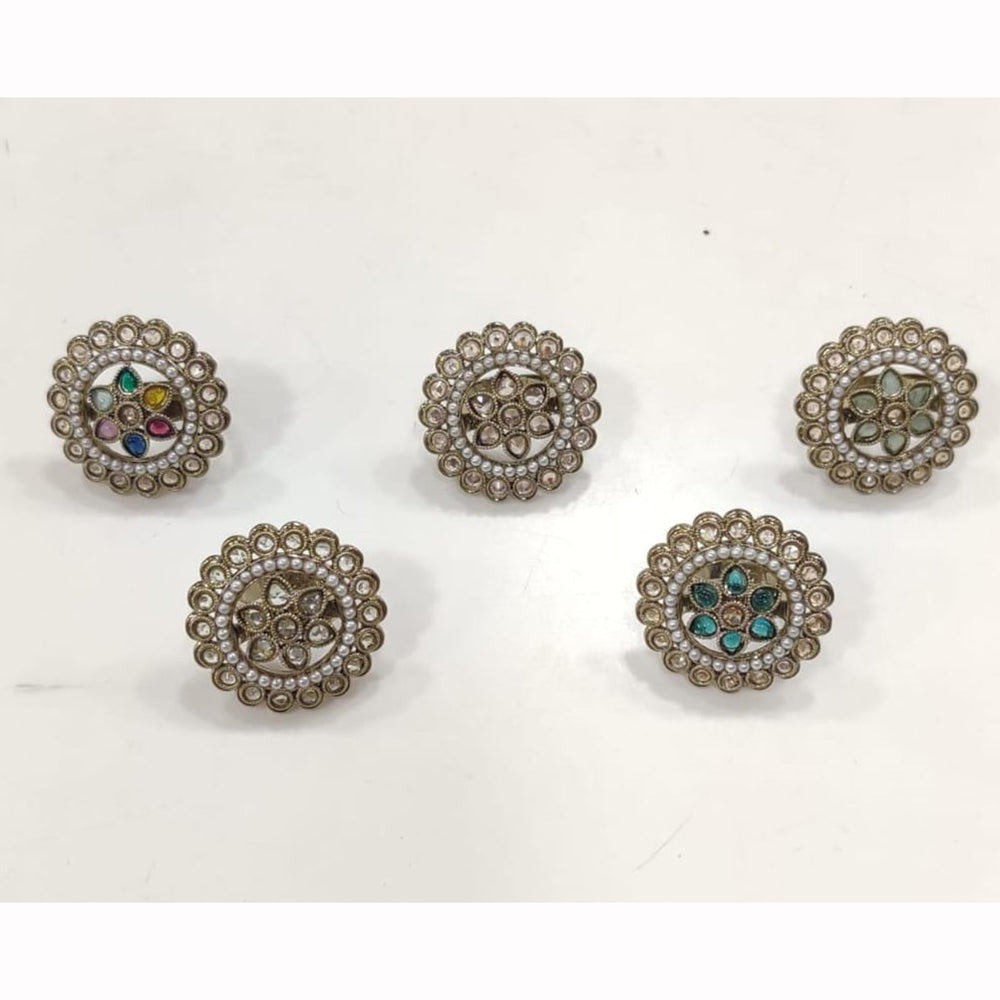 Manisha Jewellery Stylish Crystal Ring Shine Bright With Effortless Grace