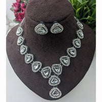 Manisha Jewellery Royal Austrian And Kundan Stone Necklace Set