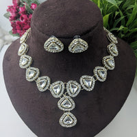 Manisha Jewellery Royal Austrian And Kundan Stone Necklace Set