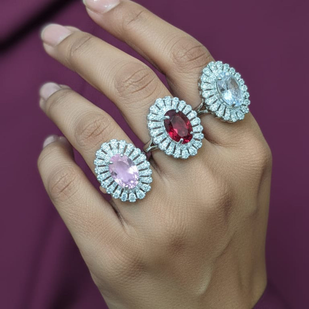 Manisha Jewellery Stylish Crystal Ring Shine Bright With Effortless Grace