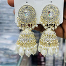 Manisha Jewellery Antique Finish Austrian Stone Pearl Jhumki Earrings