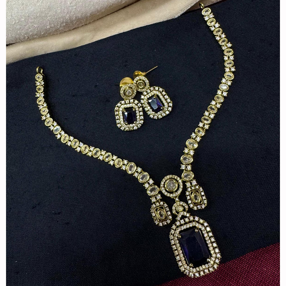 Manisha Jewellery Premium Crystal And Austrian Stone Necklace Set