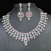 Manisha Jewellery Designer American Diamond Necklace Set