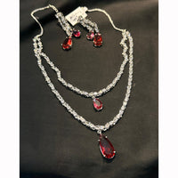 Manisha Jewellery Designer American Diamond Necklace Set