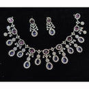 Manisha Jewellery Designer American Diamond Necklace Set