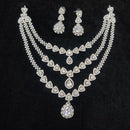 Manisha Jewellery Designer American Diamond Necklace Set