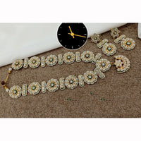 Manisha Jewellery Premium Austrian Stone And Pearl Necklace Set