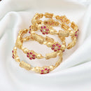 Manisha Jewellery Premium Pota Stone Bangles Set 