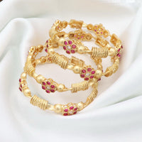 Manisha Jewellery Premium Pota Stone Bangles Set 