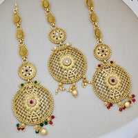 Manisha Jewellery Classic Kundan Stone And Pearl Maangtikka