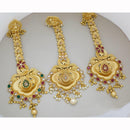 Manisha Jewellery Classic Pota Stone And Pearl Maangtikka
