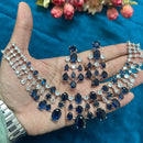 Manisha Jewellery Royal Look American Daimond Necklace Set 