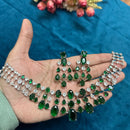 Manisha Jewellery Royal Look American Daimond Necklace Set