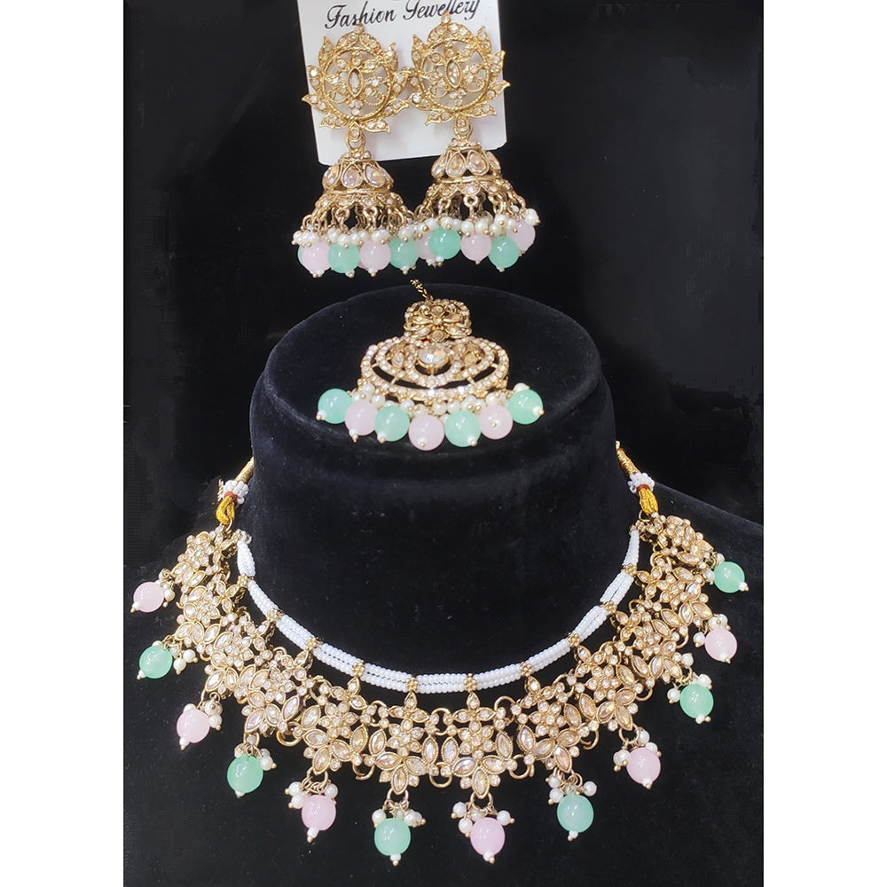 Manisha Jewellery Luxury Crystal Pearl And Beads Occasion Necklace Set