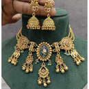 Manisha Jewellery Traditional Pota Stone Pearl Choker Necklace Set