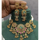 Manisha Jewellery Traditional Pota Stone Pearl Choker Necklace Set