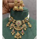 Manisha Jewellery Traditional Pota Stone Pearl Choker Necklace Set