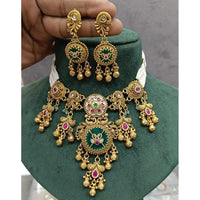 Manisha Jewellery Traditional Pota Stone Pearl Choker Necklace Set