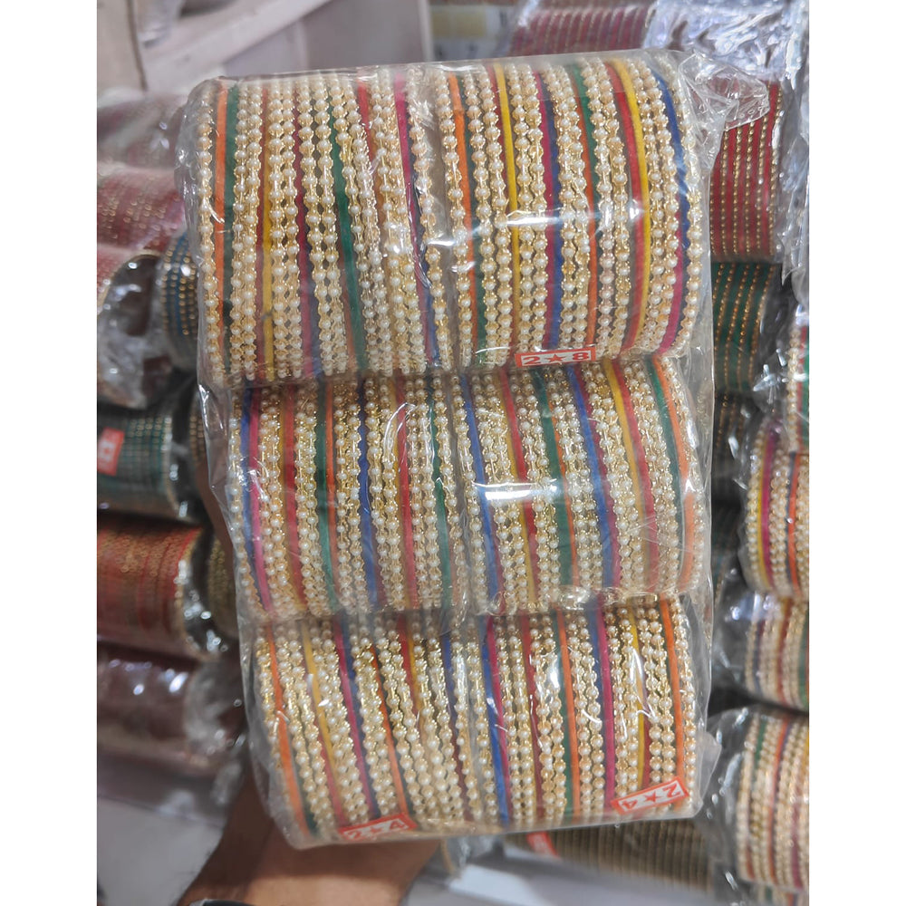 Manisha Jewellery Royal Look Multicolor Pearl Bangles Set