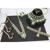 Manisha Jewellery Designer Kundan Stone & Beads Bridal Jewellery Set